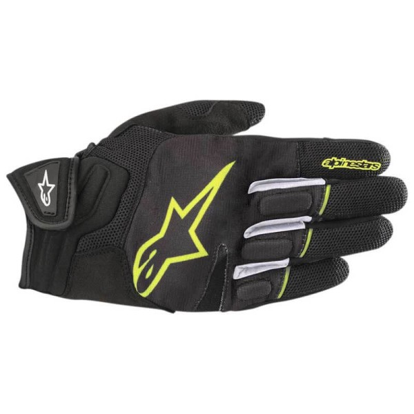 Alpinestars Atom black yellow motorcycle gloves