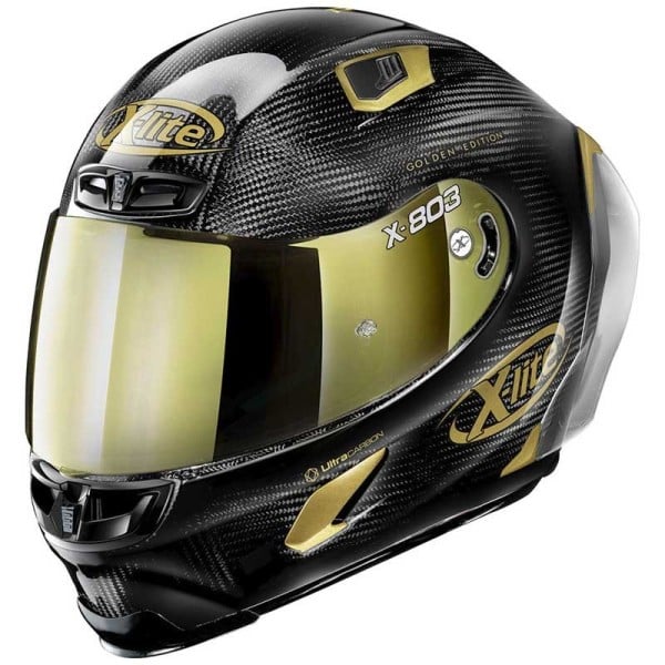 X-lite X-803 RS Ultra Carbon Golden Edition helmet