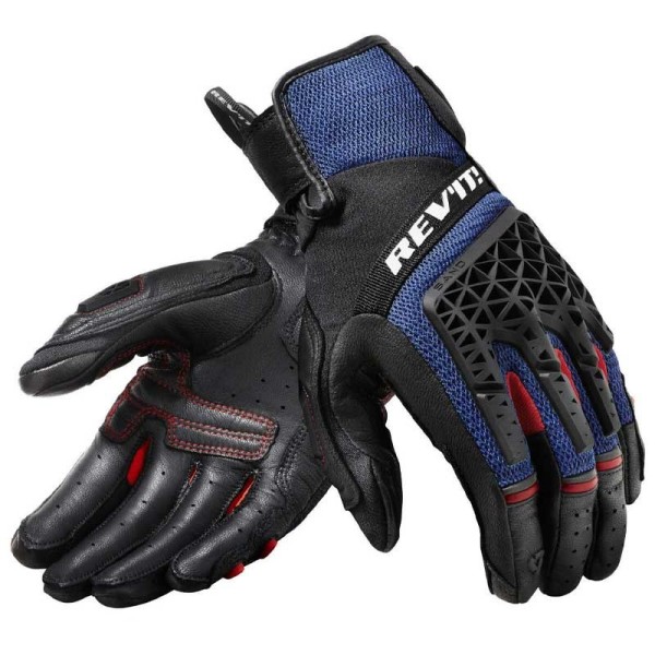 Revit Sand 4 guantes moto negro azul