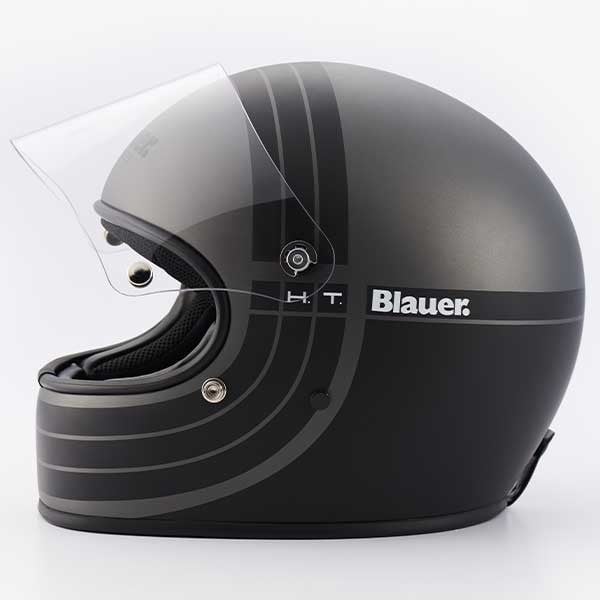 Casco Blauer Helmets 80s black edition negro