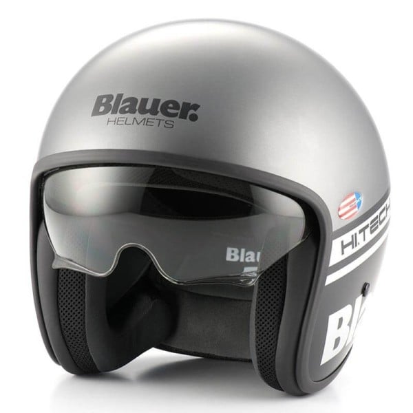 Motorcycle Jet Helmet BLAUER HT Pilot 1.1 Grey Matt - Jet Helmets