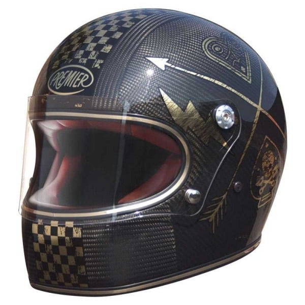 Premier Trophy Carbon NX gold casco integrale