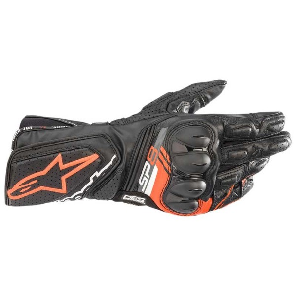Alpinestars SP-8 V3 motorcycle gloves black red