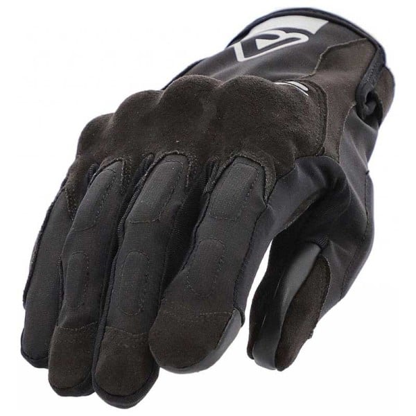 Acerbis CE Scrambler motorcycle gloves black grey