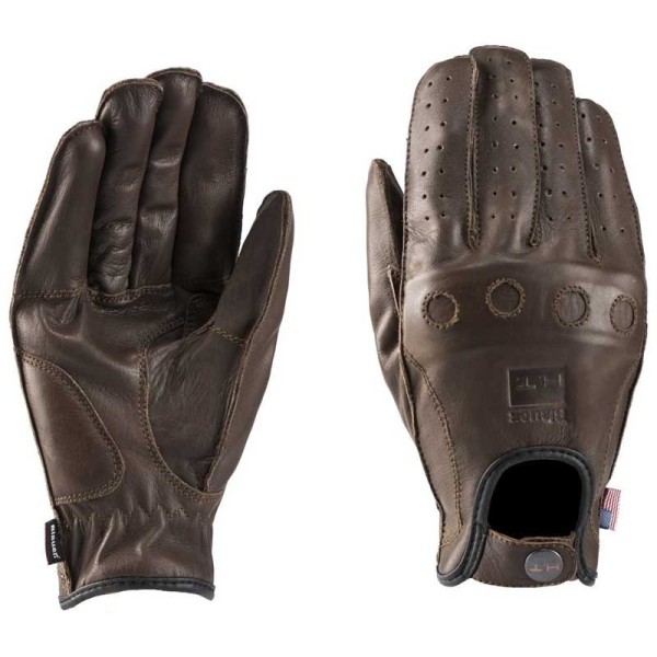 Blauer HT Routine brown motorcycle gloves