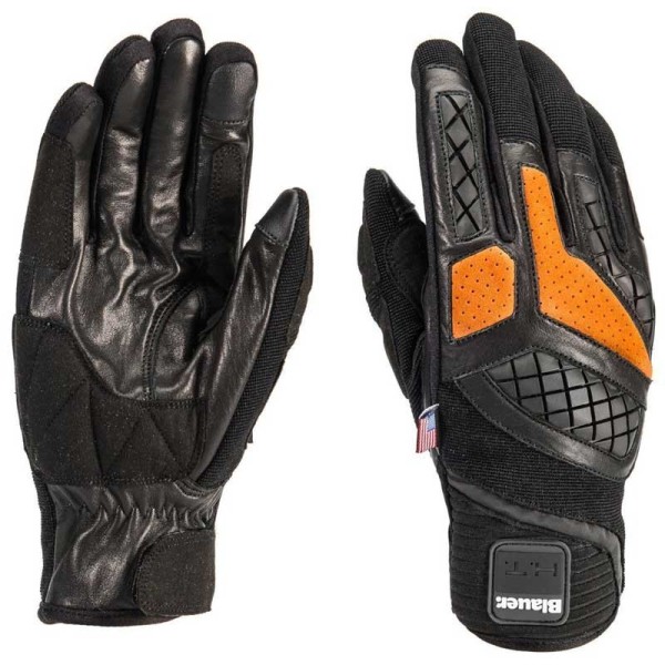 Blauer HT Urban Sport black orange motorcycle gloves