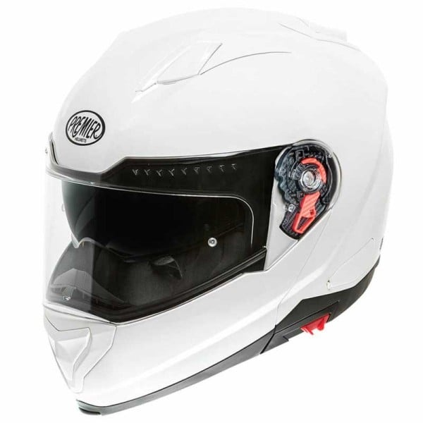 Premier Delta U8 white flip-up helmet