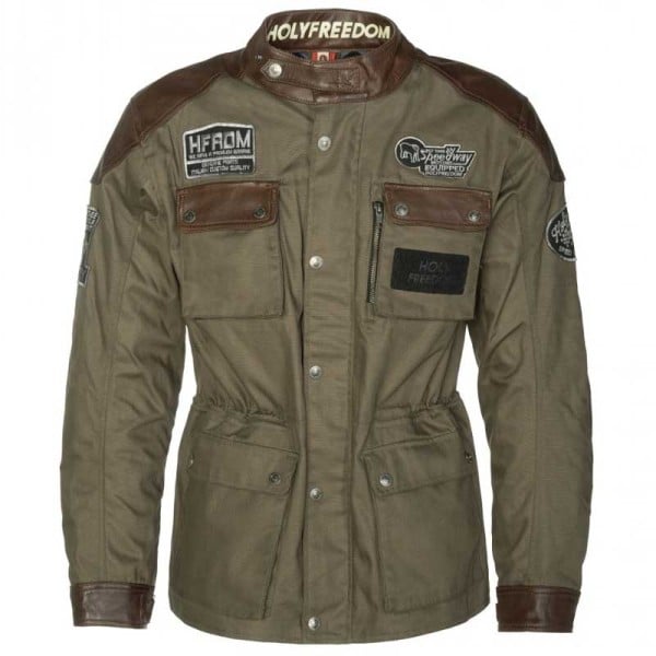 Holy Freedom Quattro Waxed green brown jacket