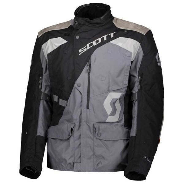 Scott Dualraid Dryo motorcycle jacket black gray
