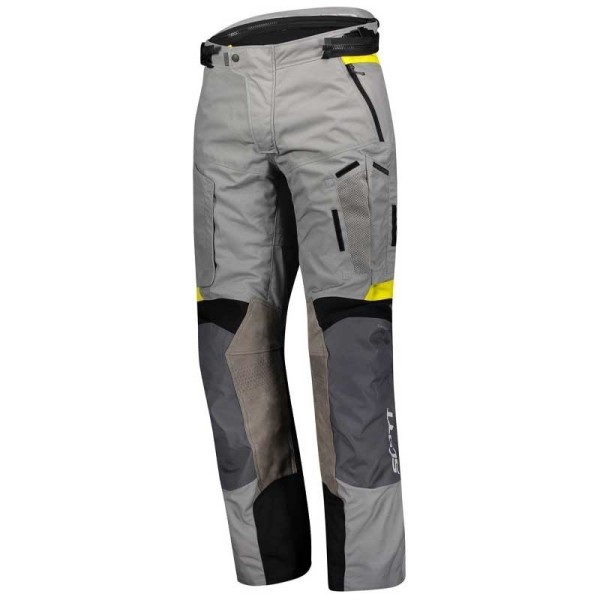 Pantalones moto Scott Dualraid Dryo gris amarillo