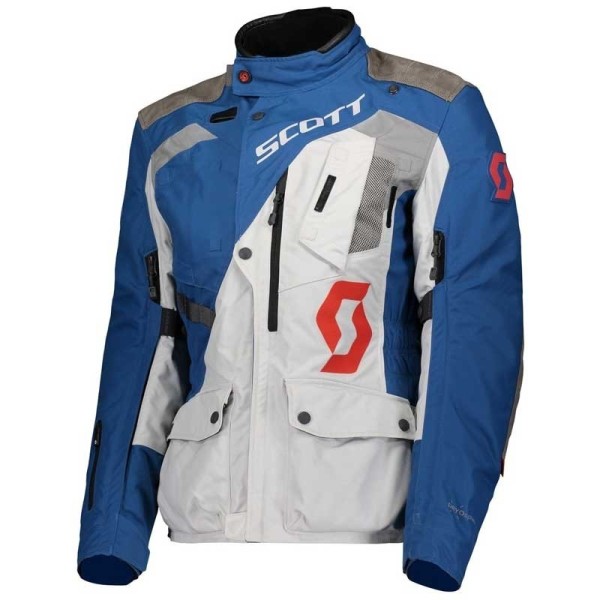Scott Dualraid Dryo Woman motorcycle jacket blue gray