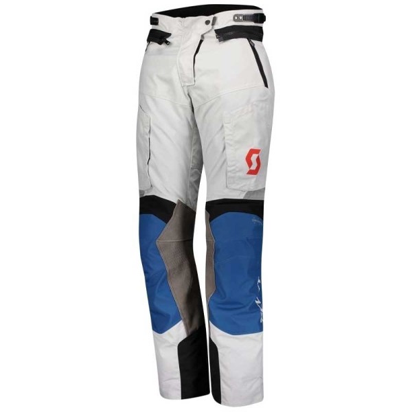 Pantaloni moto donna Scott Dualraid Dryo blu grigio
