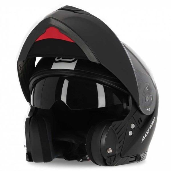 Acerbis Rederwel black flip-up helmet