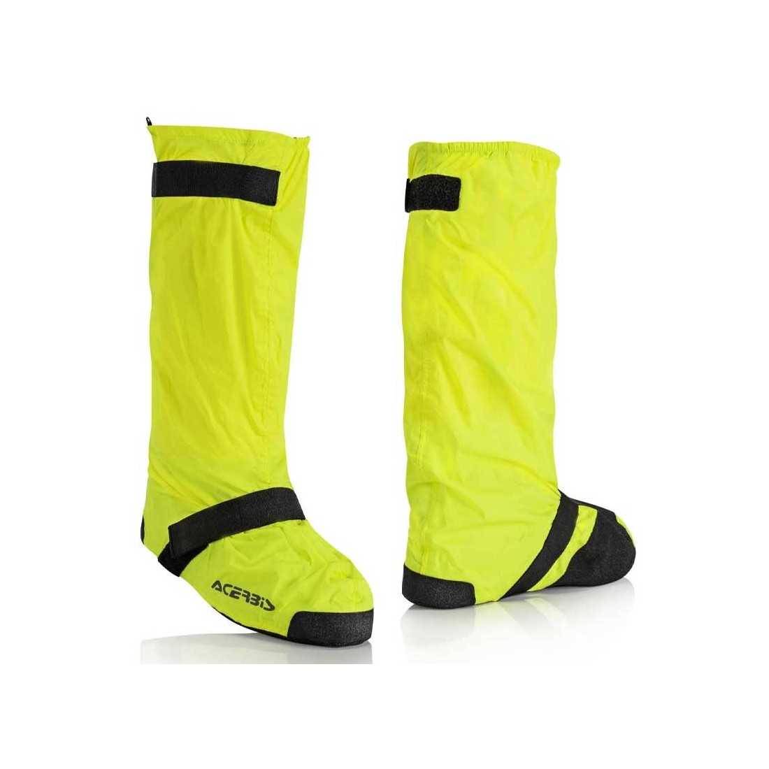 Acerbis yellow fluo motorcycle rain boots cover