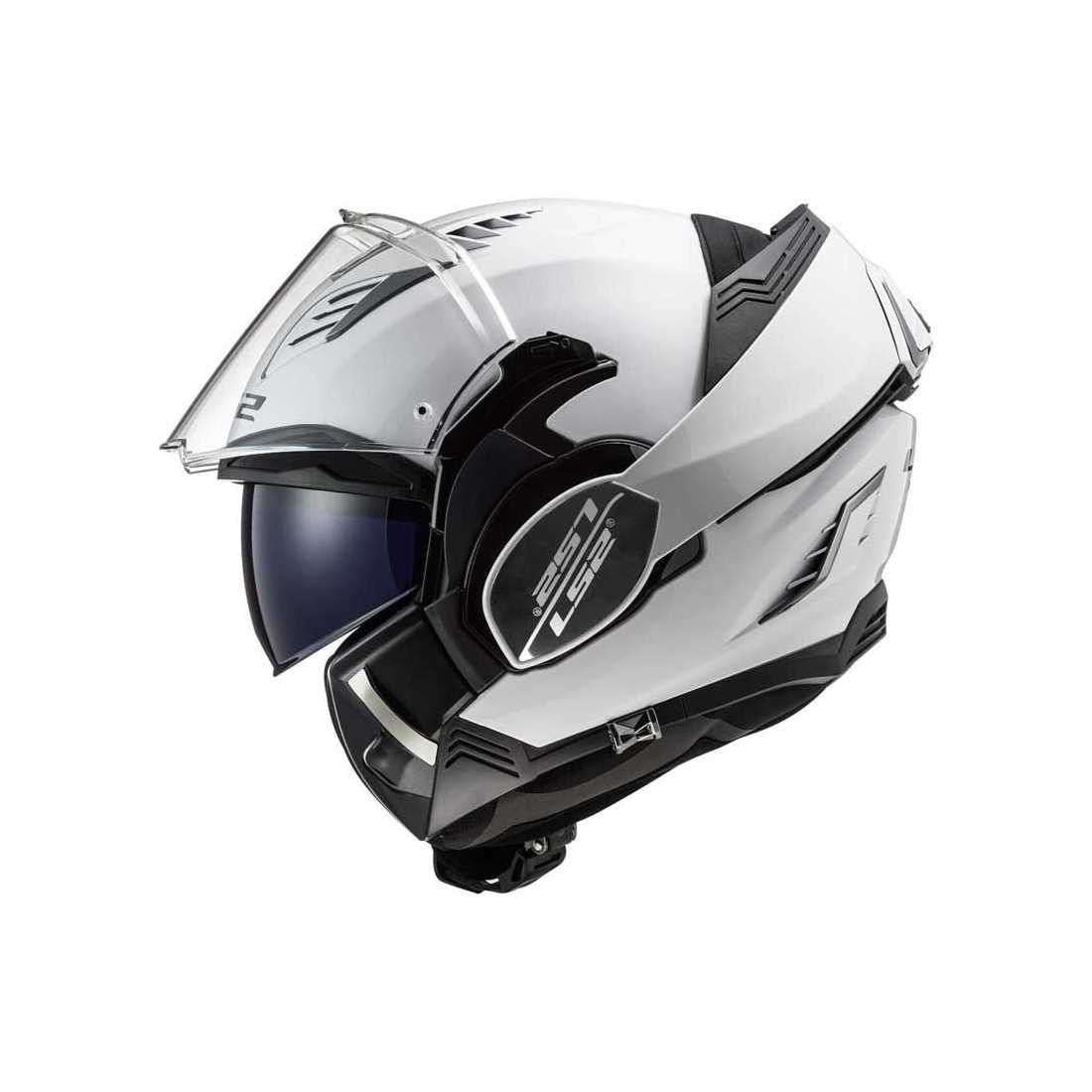 Motorcycle Helmet Modular IN Kpa LS2 FF900 Valiant II Glossy White 