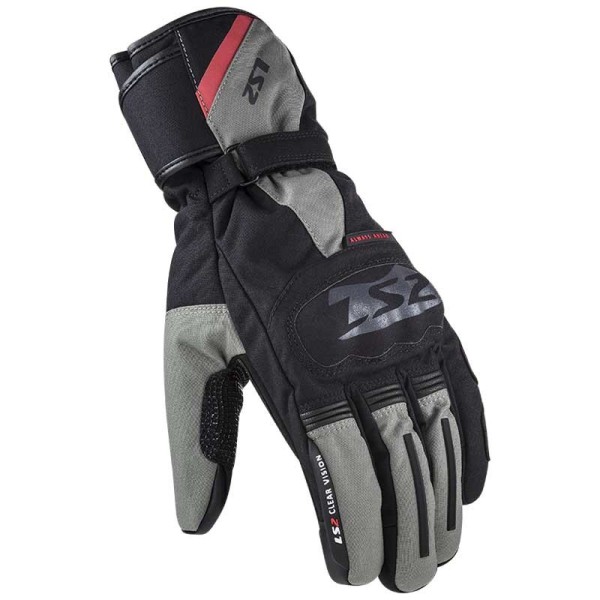 LS2 Snow winter motorcycle gloves black grey