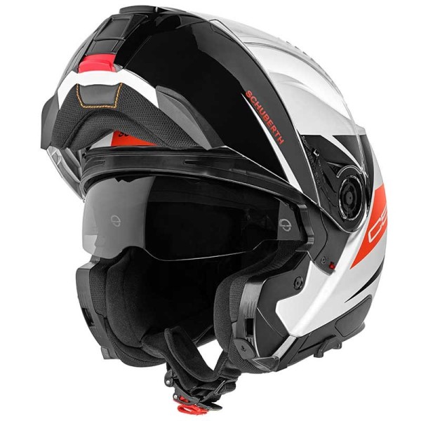 Schuberth C5 Eclipse rouge casque modulable