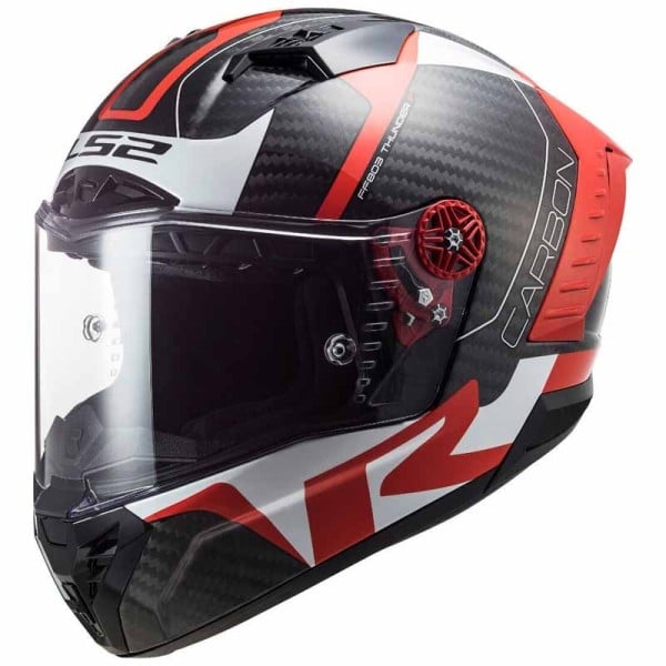 Casque moto intégral LS2 Thunder Racing1 rouge