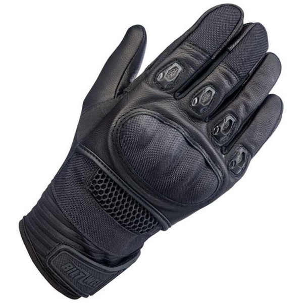 Biltwell Bridgeport black motorcycle gloves