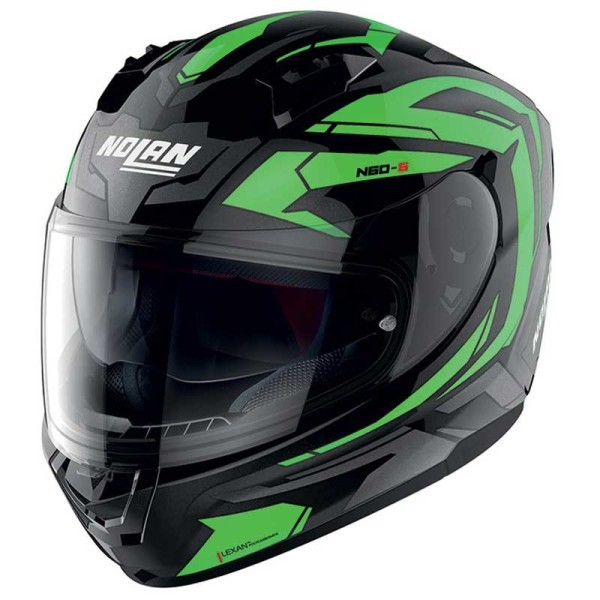 Nolan N60-6 Anchor full face helmet black green