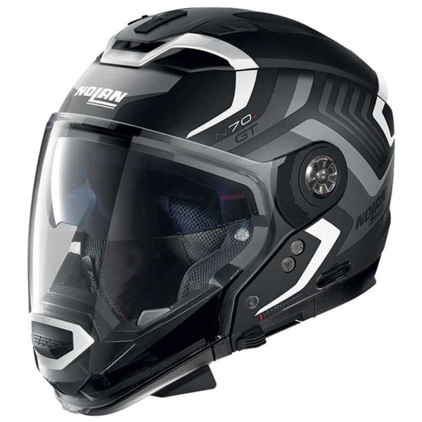 Nolan N70-2 GT Spinnaker N-Com black white helmet