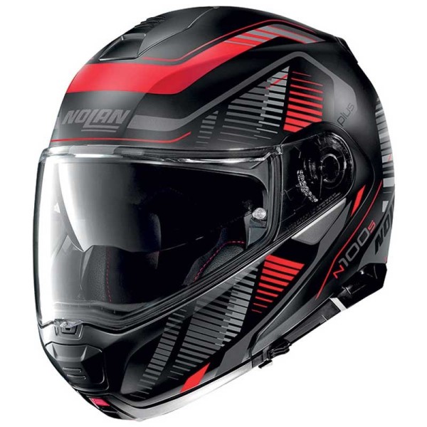 Nolan n100-5 Plus Starboard matt black red helmet