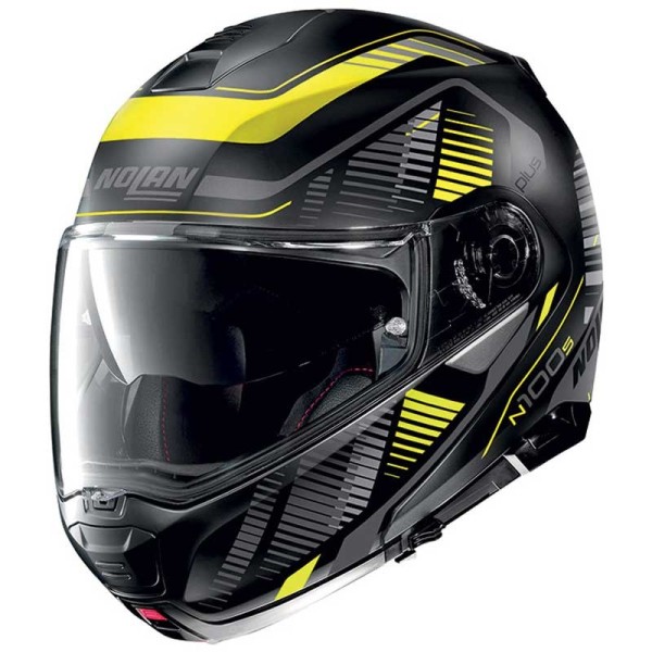 Nolan n100-5 Plus Starboard matt black yellow helmet