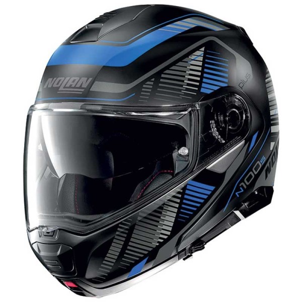Nolan n100-5 Plus Starboard matt black blue helmet