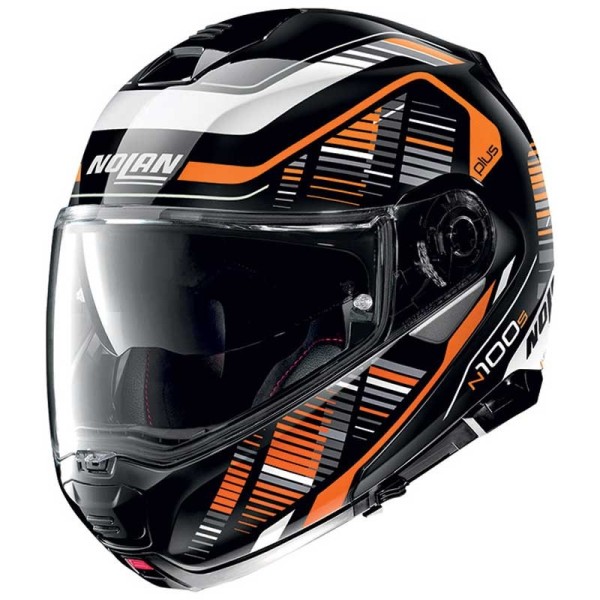 Nolan n100-5 Plus Starboard black orange helmet