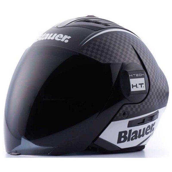 Blauer HT Real Graphic B jet helmet black white