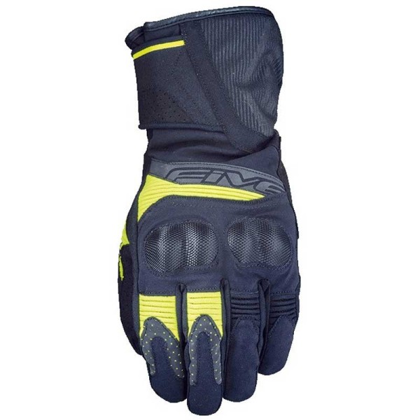 Five WFX 2 WP black yellow motorcycle gloves
