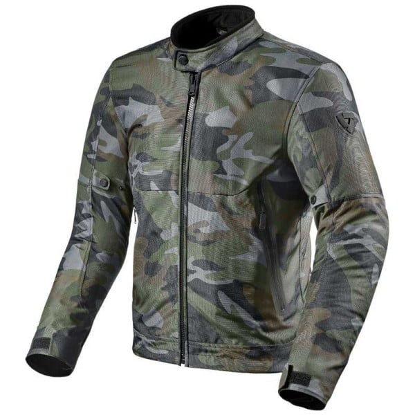 Revit Shade H2O camouflage motorcycle jacket