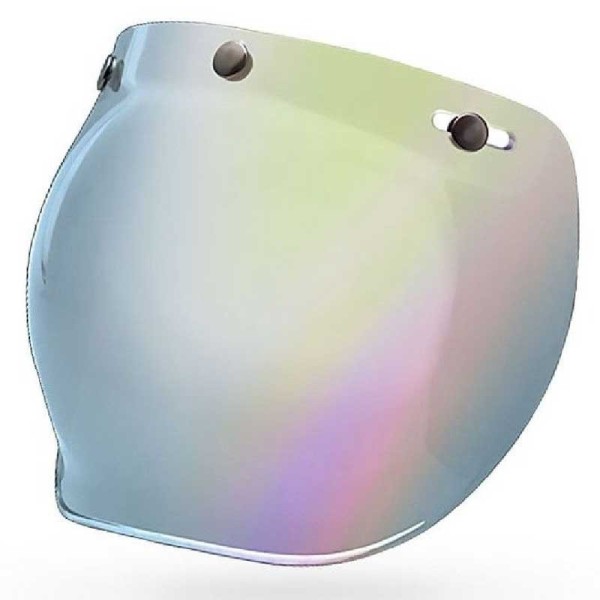 Visiera Bell Custom 500 3-snap Bubble silver iridium