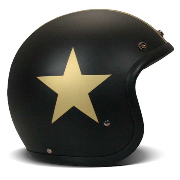 DMD Vintage jet helmet Star Gold