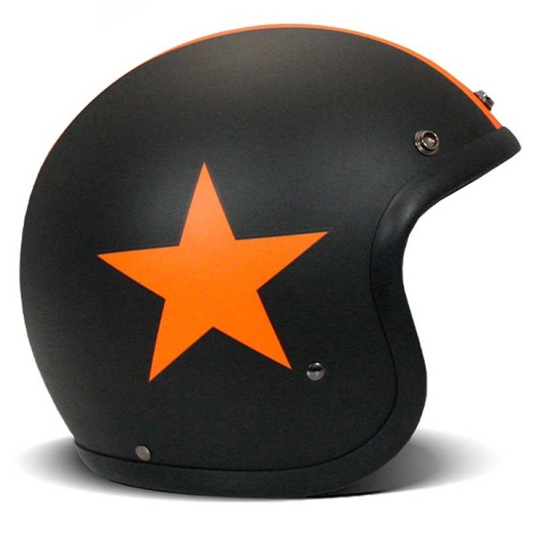 DMD Vintage jet helmet Star Orange