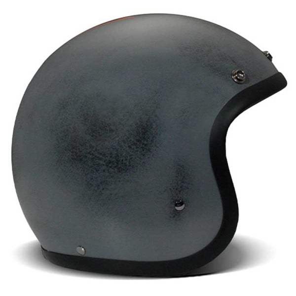 DMD helmet Vintage Handmade Fulmine grey jet