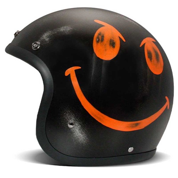 DMD helmet Vintage Handmade Smile Black jet