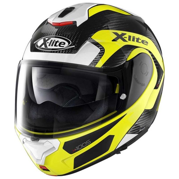X-lite X-1005 Ultra Carbon Fiery weiss gelb Helm