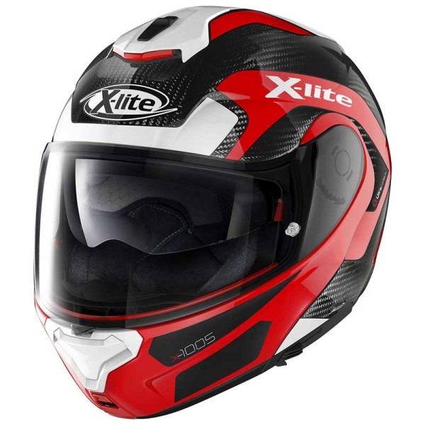 X-lite X-1005 Ultra Carbon Fiery white red helmet
