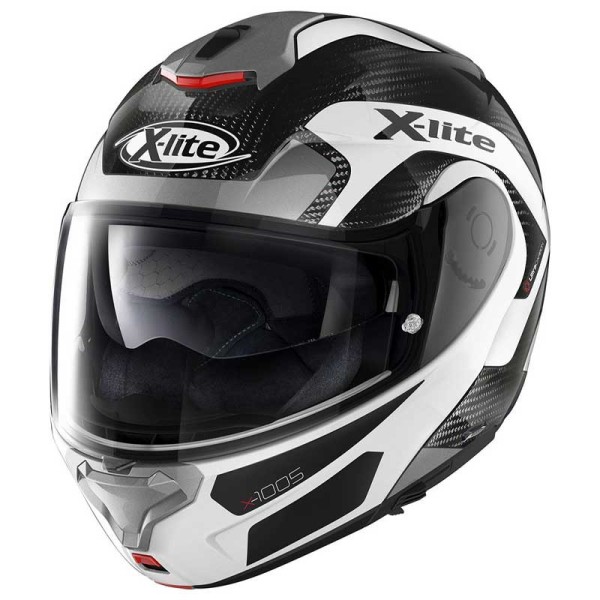 X-lite X-1005 Ultra Carbon Fiery schwarz weiss Helm
