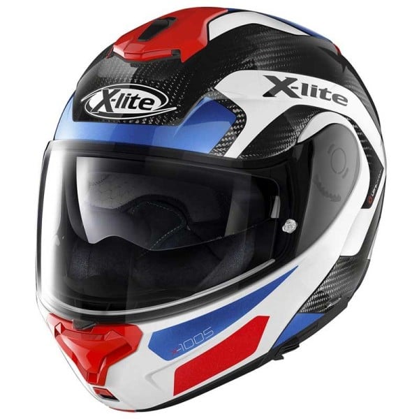 X-lite X-1005 Ultra Carbon Fiery red blue helmet