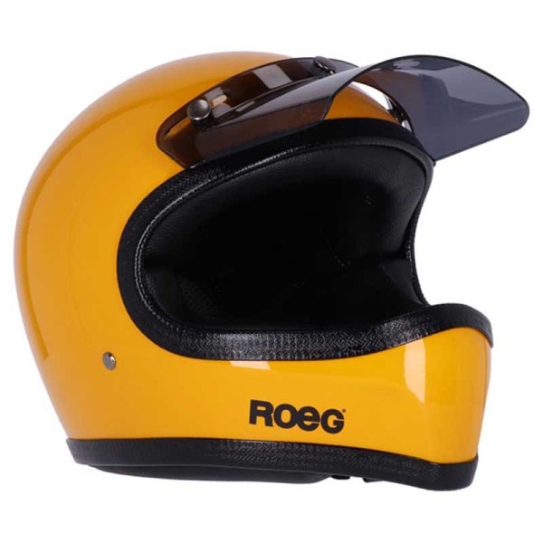 Roeg Moto Peruna 2.0 Sunset yellow vintage helmet