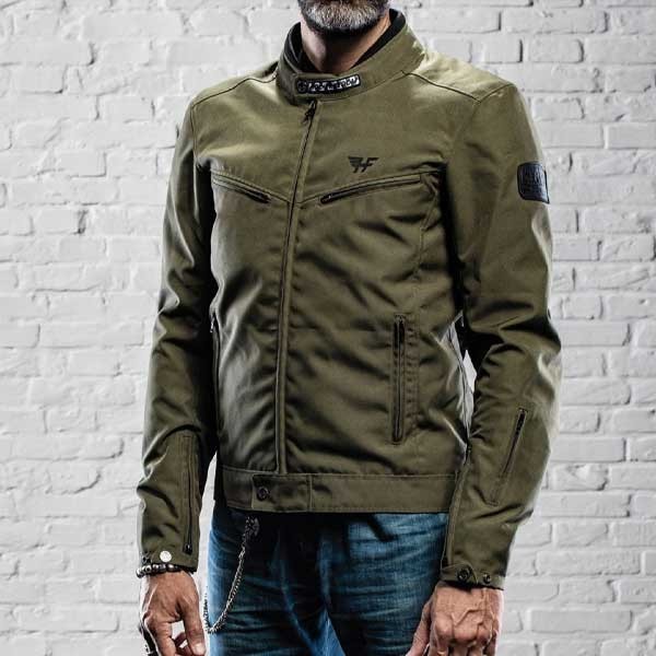Holy Freedom Ever military green motorcycle jacket