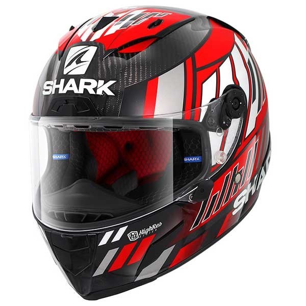 Shark RACE-R PRO Carbon Zarco Speedblock red helmet