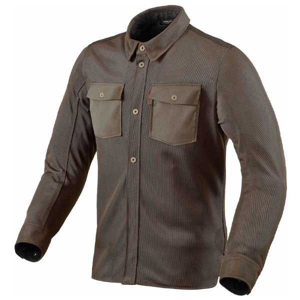 Revit Tracer 2 Air brown overshirt motorcycle jacket