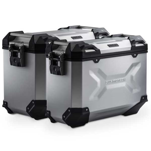 Sw Motech TRAX ADV aluminium case system Benelli TRK 502 X silver
