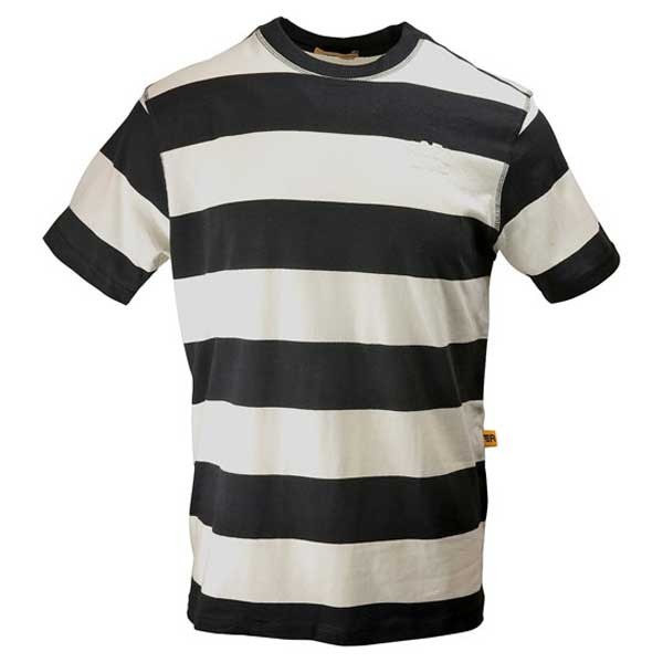 Roeg Moto Cody Striped T-shirt black white