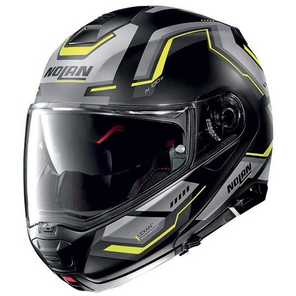 Nolan n100-5 Plus Upwind matte yellow black helmet