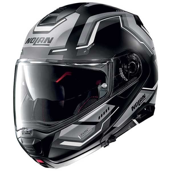 Nolan n100-5 Plus Upwind matte black grey helmet