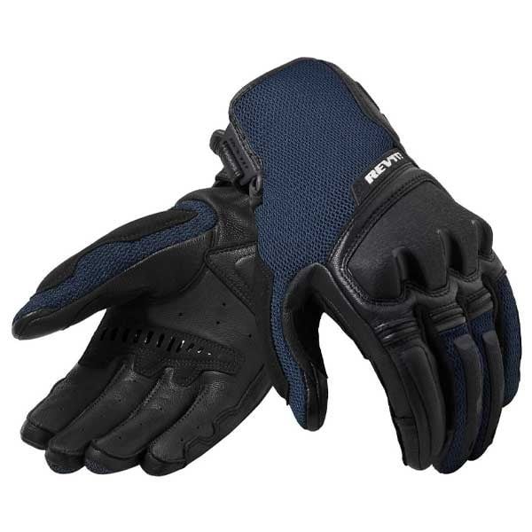 Revit Duty summer motorcycle gloves black blue